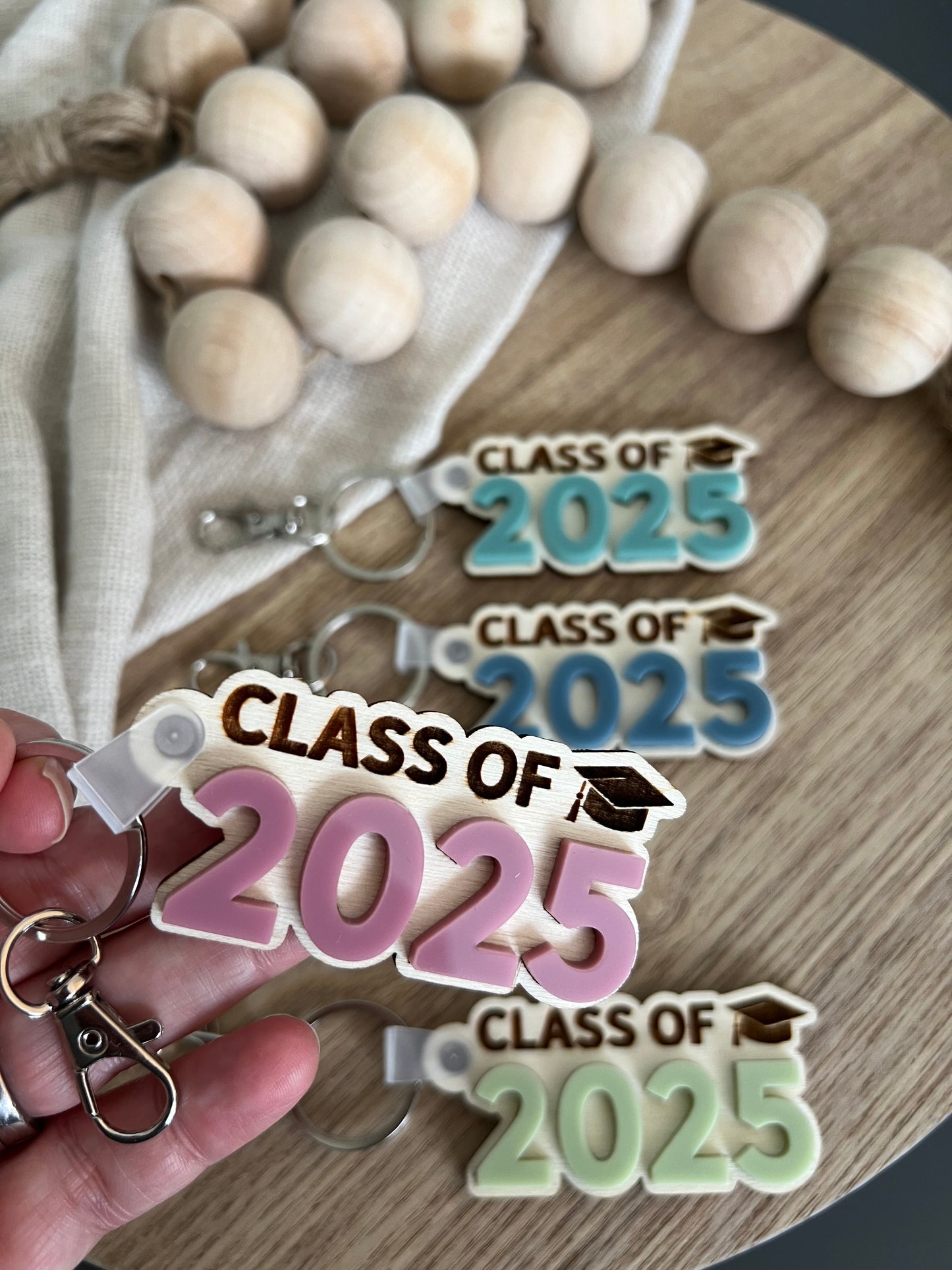 Class of 2025 Bag Tag | Graduation Keyring | School Year Gift Tag