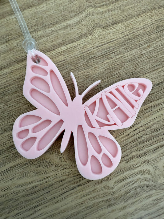 Butterfly Personalised Bag Tag | Butterfly Gift Tag