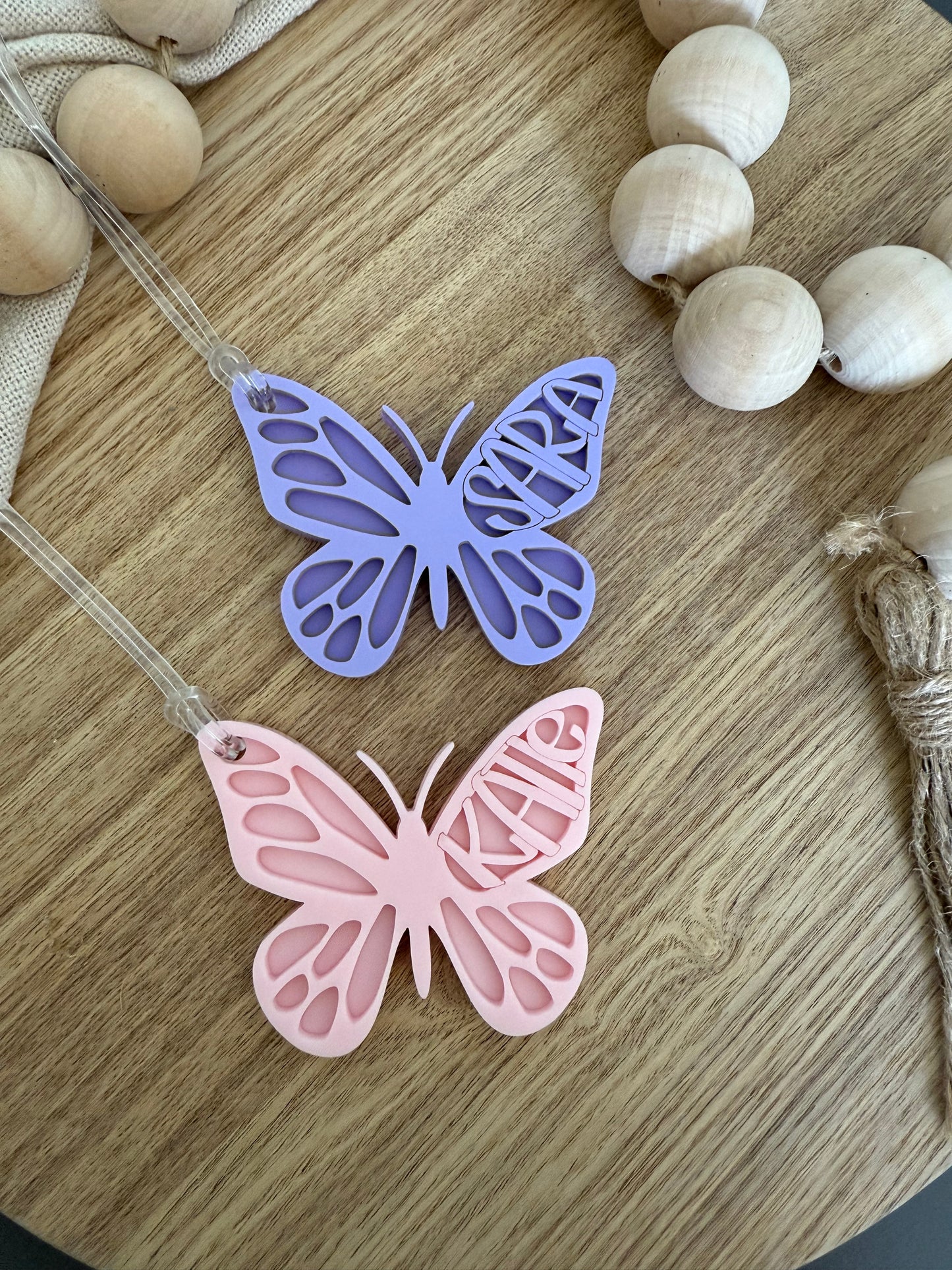 Butterfly Personalised Bag Tag | Butterfly Gift Tag