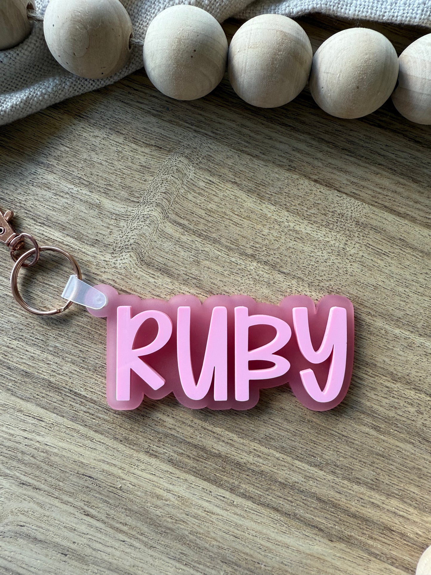Coloured Frosted Block Bag Tag