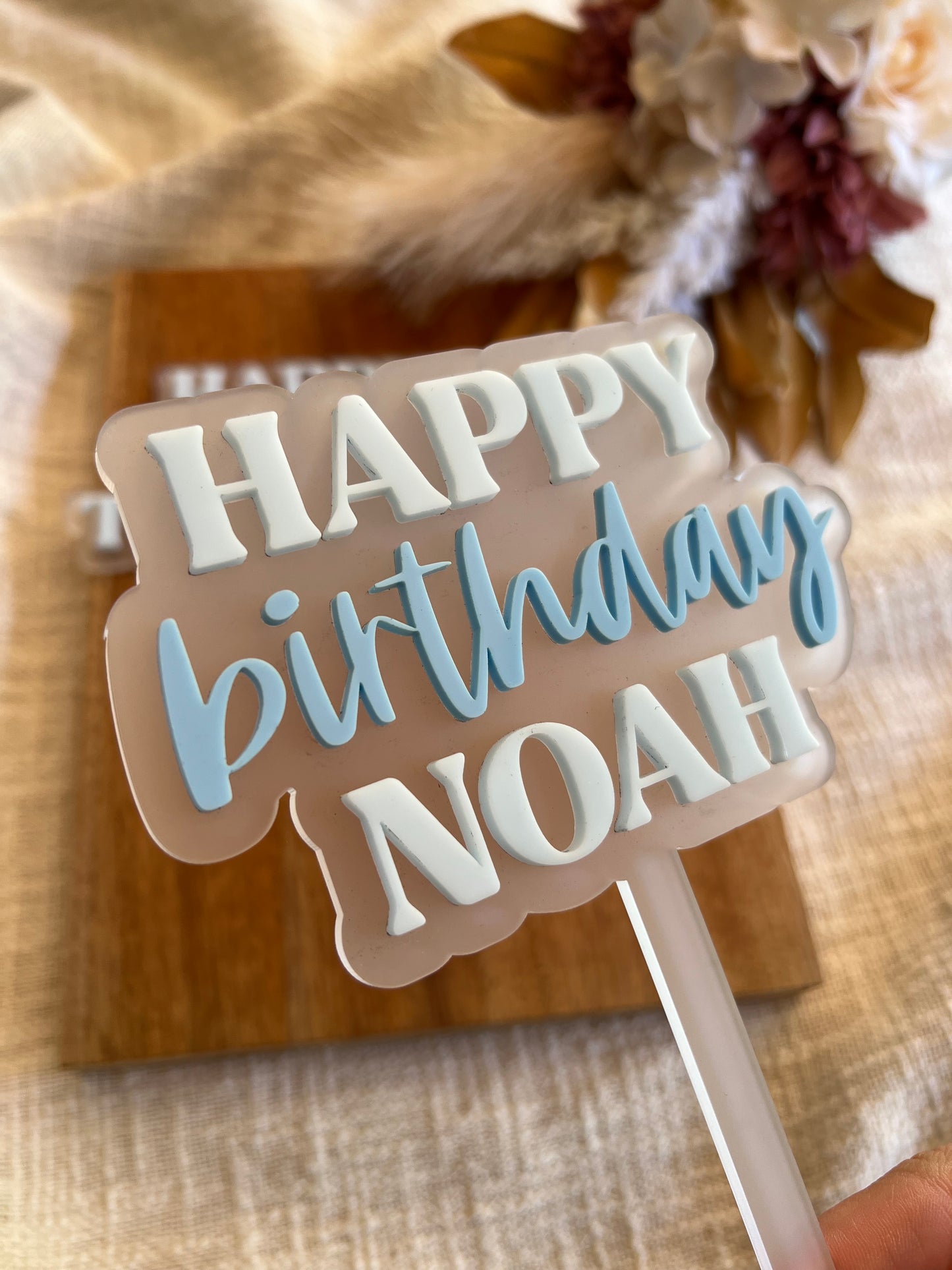 Happy Birthday Cake Topper