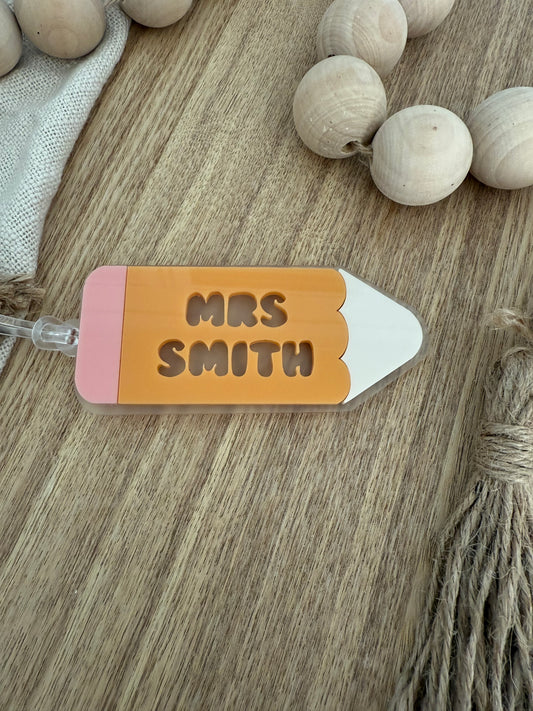 Pencil Keychain | Bag Tag