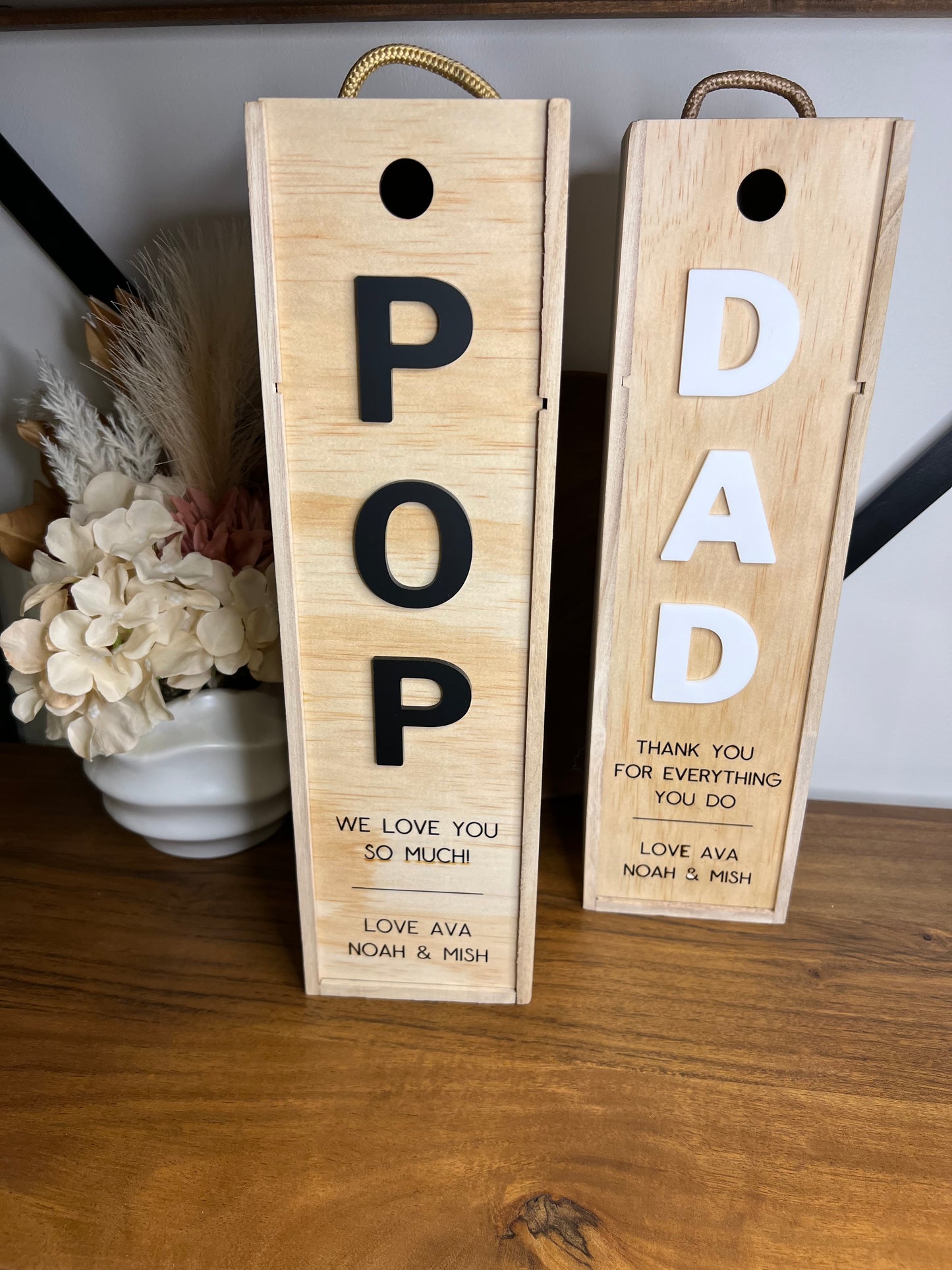 Father’s Day Wooden Wine Gift Box