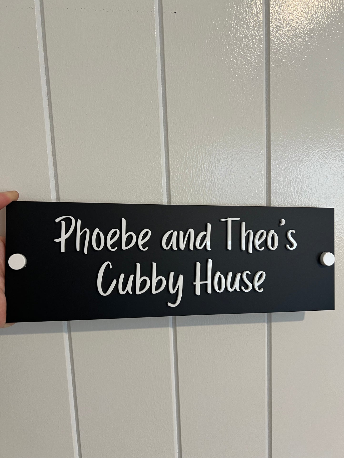 Pool House |Cubby House | Sign | Rectangle