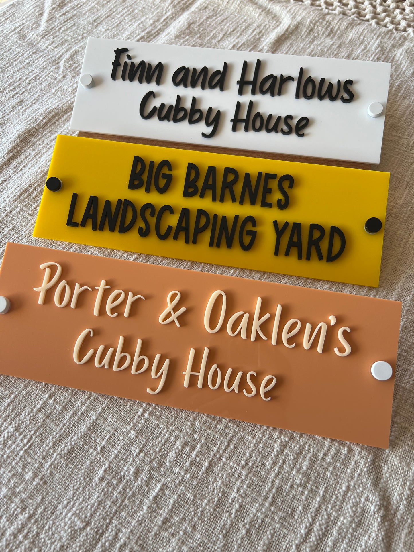 Pool House |Cubby House | Sign | Rectangle