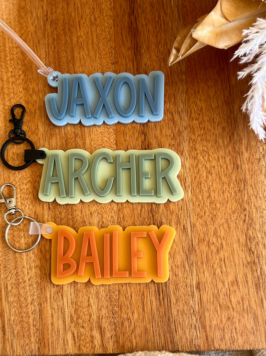 Multi Coloured Bag Tag | Keychain