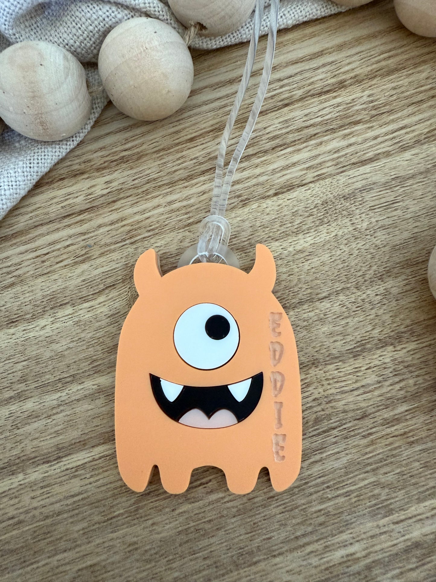 Monster Personalised Bag Tag | Halloween Gift Tag