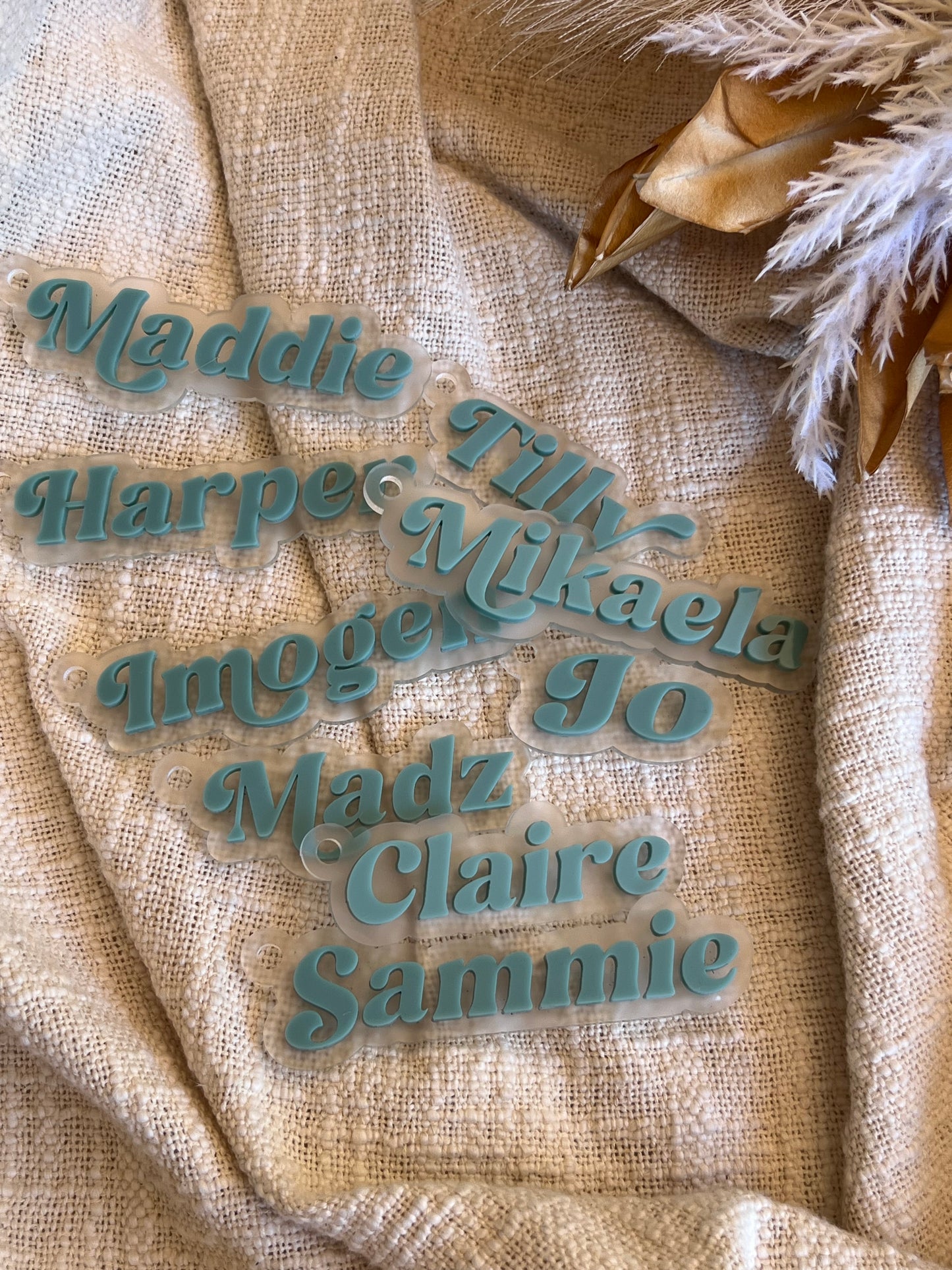 Acrylic Name Bag Tag | Keychain