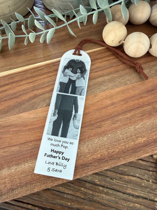 Father's Day Bookmark - Custom Photo Acrylic Bookmark