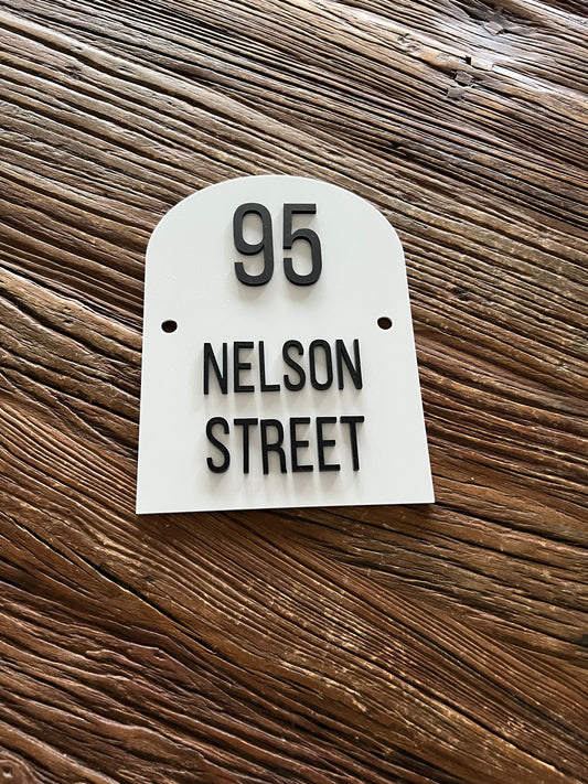 Arch Small House Sign | A5 Size