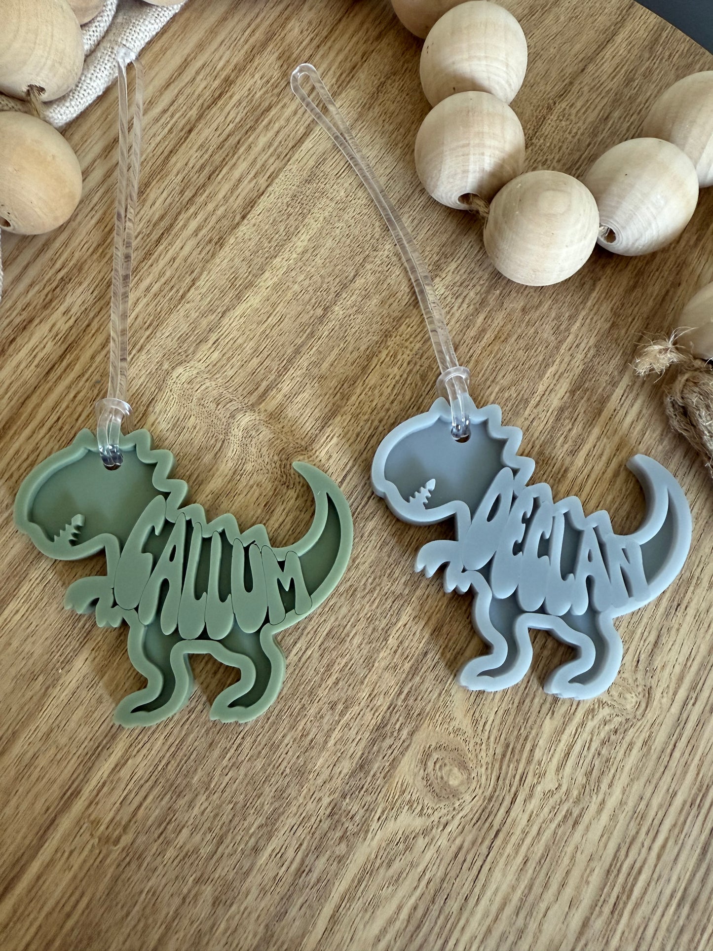 Dinosaur Personalised Bag Tag | Dino Gift Tag