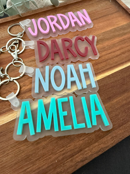 Frosted Block Bag Tag