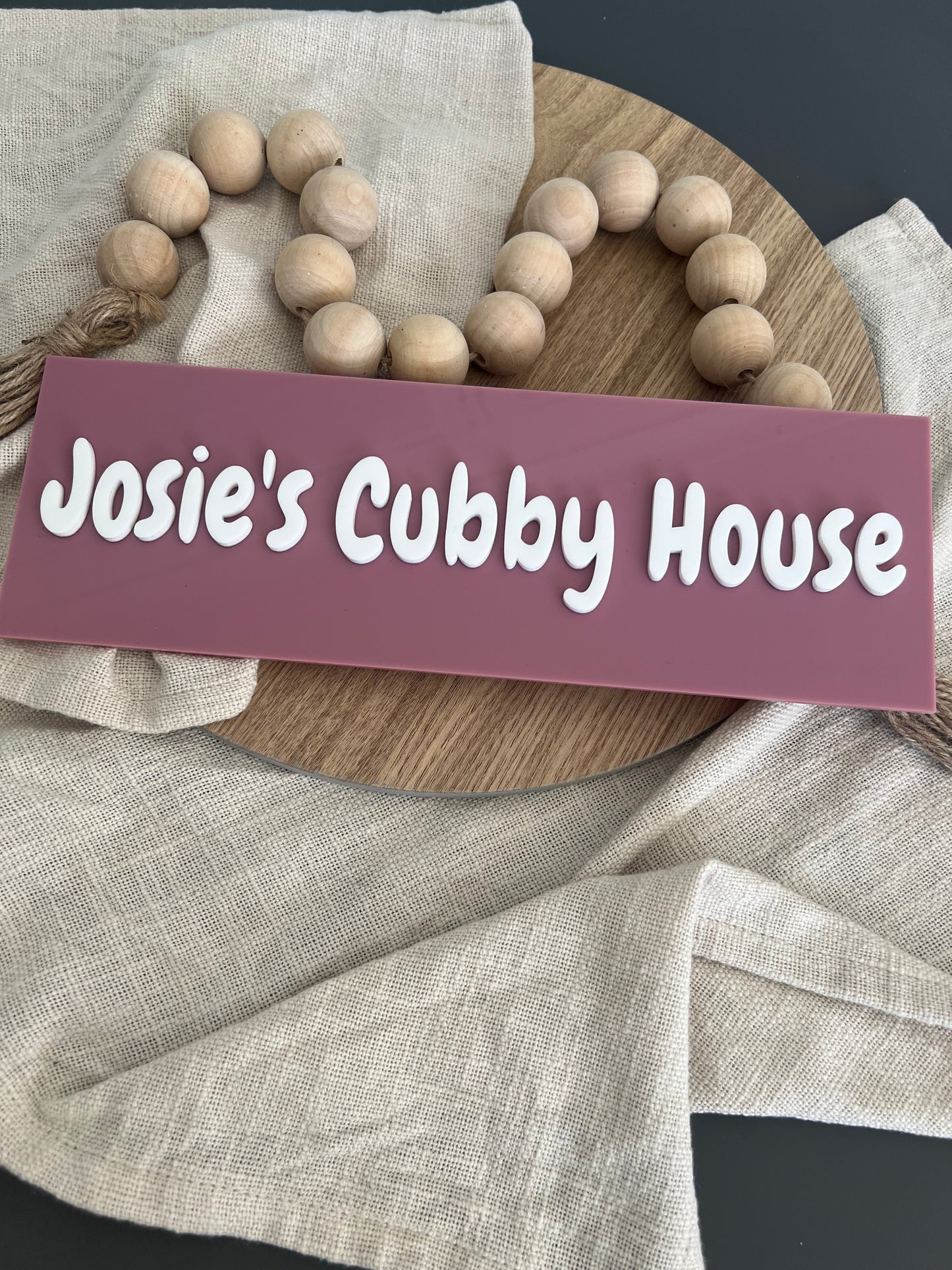 Pool House |Cubby House | Sign | Rectangle