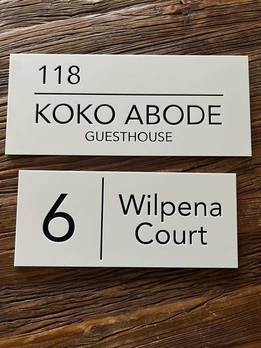 House Number Signage - Toronto Style