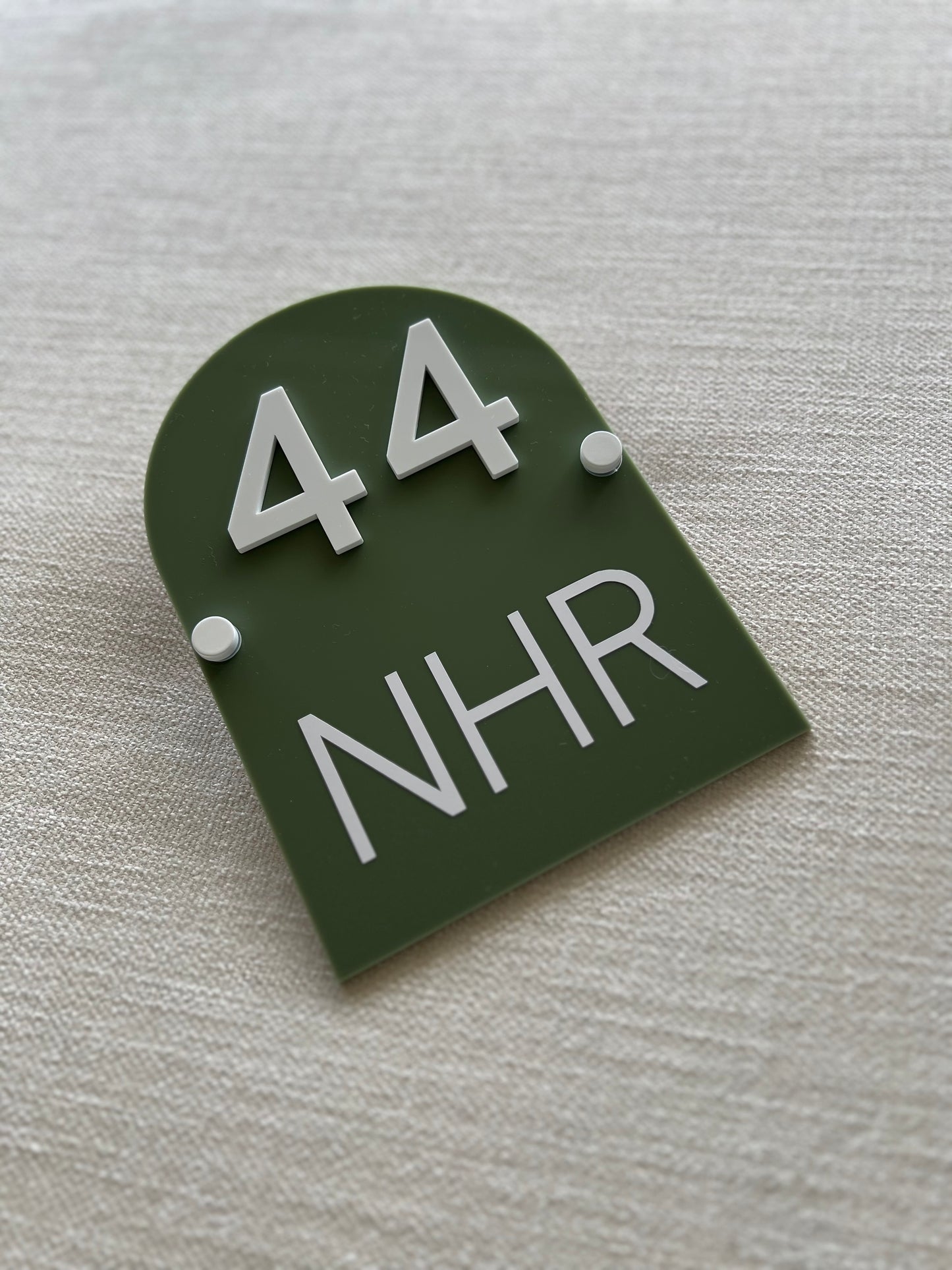 Small Arched House Sign | A5 size