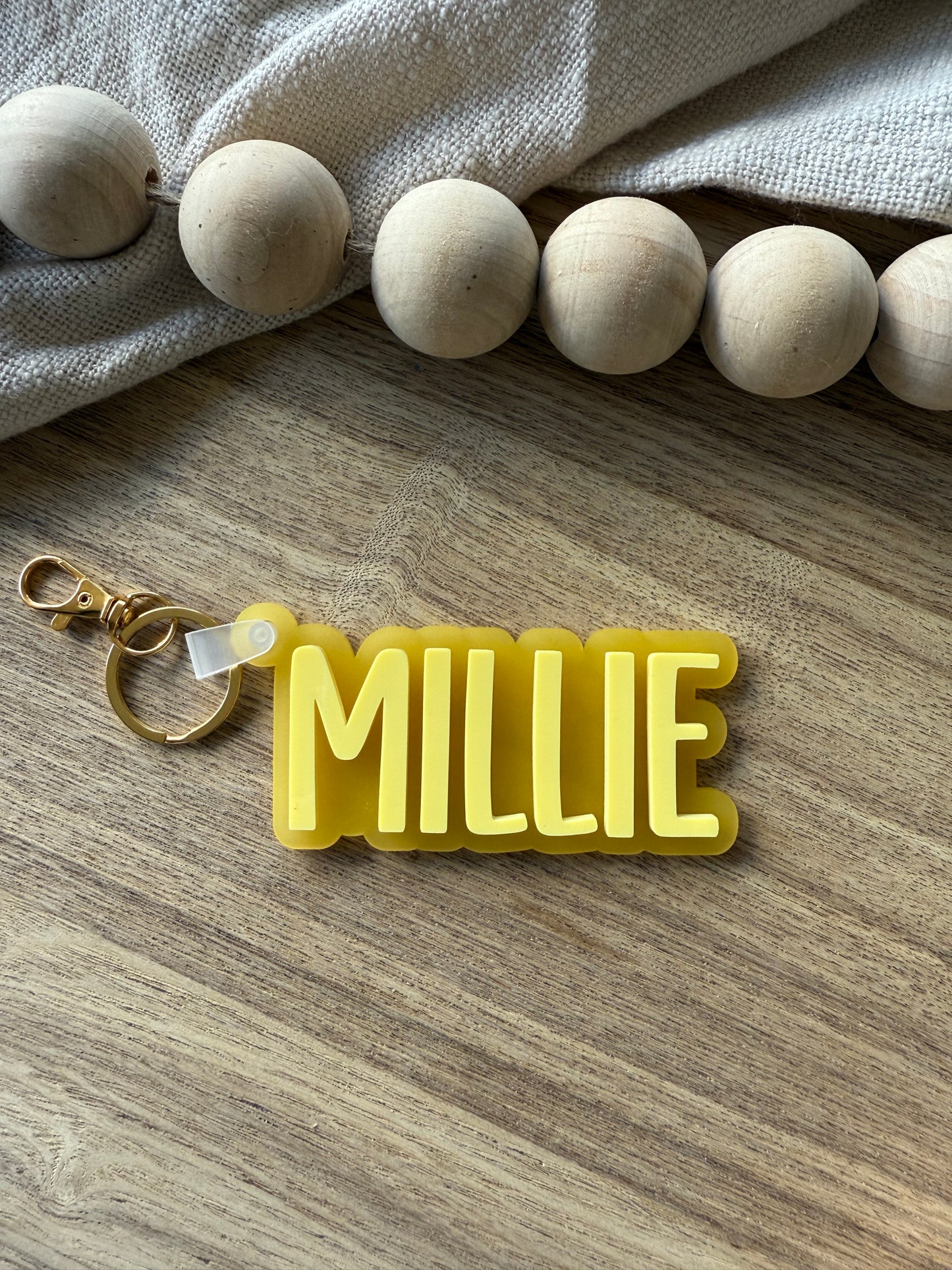 Coloured Frosted Block Bag Tag