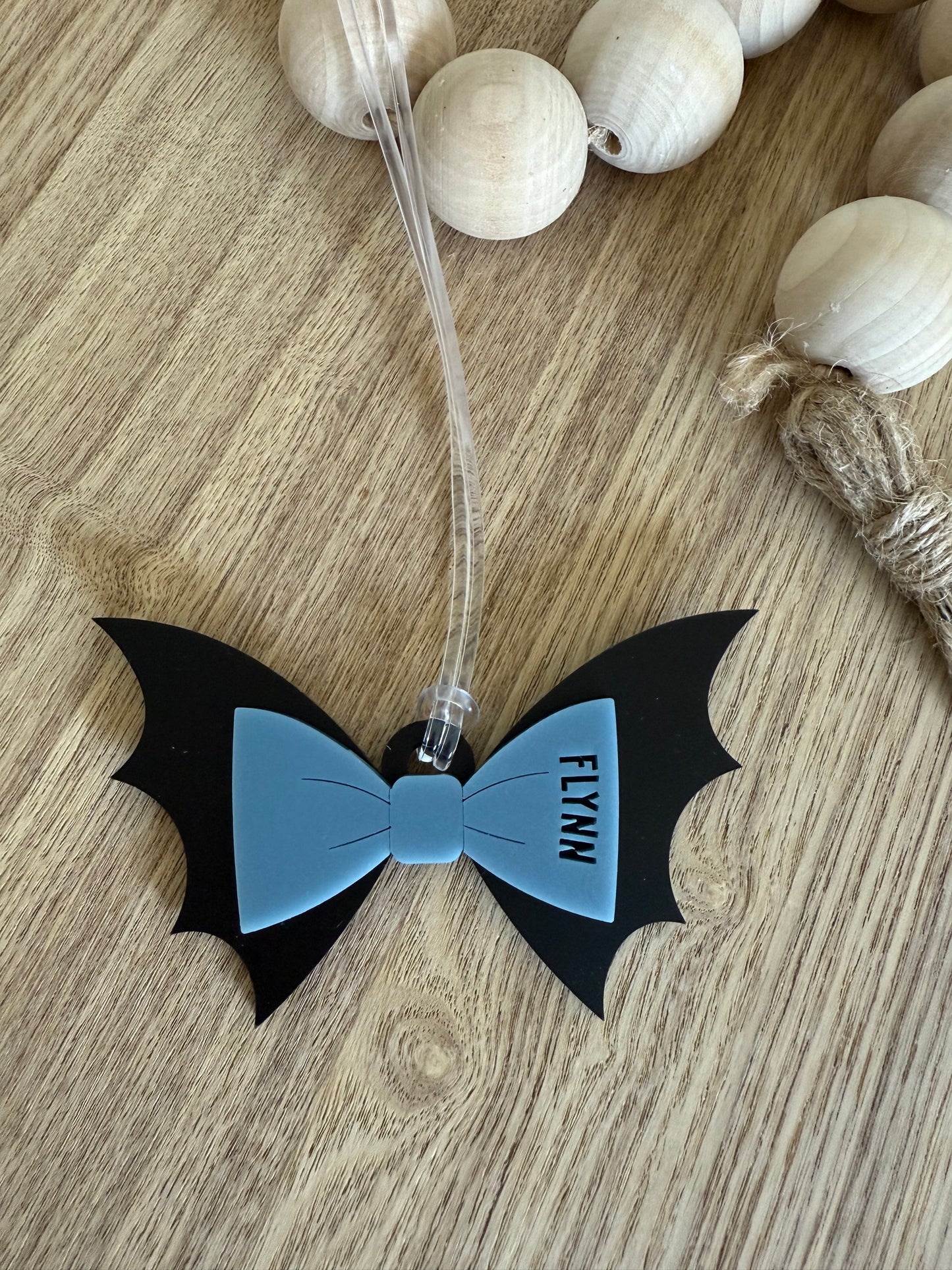 Halloween Bat Bag Tag | Bat Gift Tag | Gothic Bag Charm