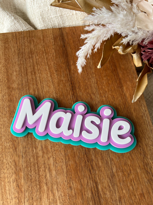 Personalised Triple Layered Sign (Archie Style)