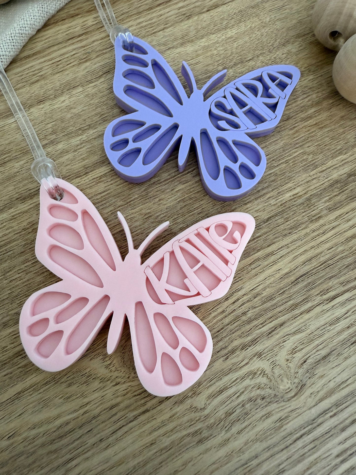 Butterfly Personalised Bag Tag | Butterfly Gift Tag