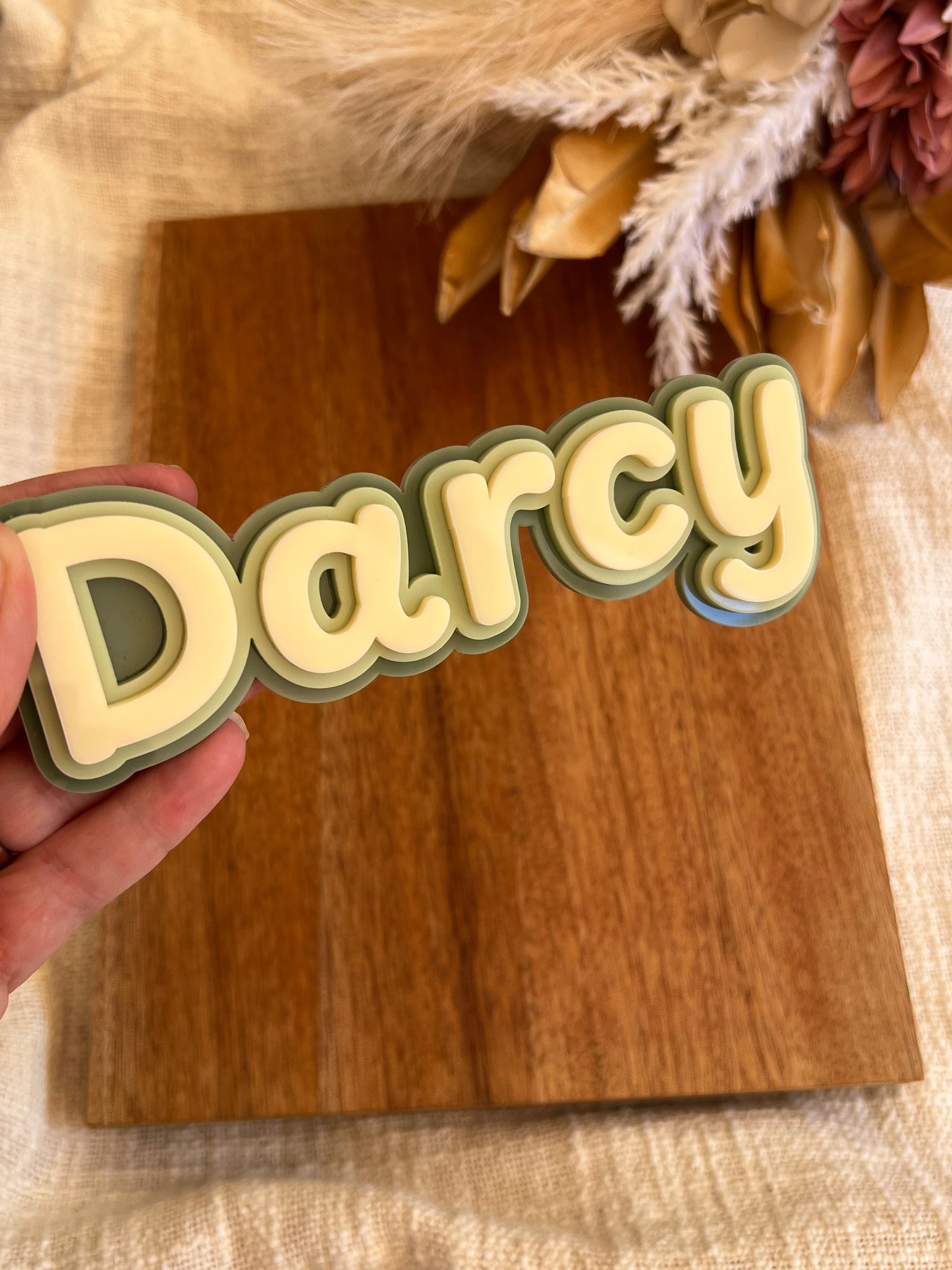 Personalised Triple Layered Sign (Archie Style)
