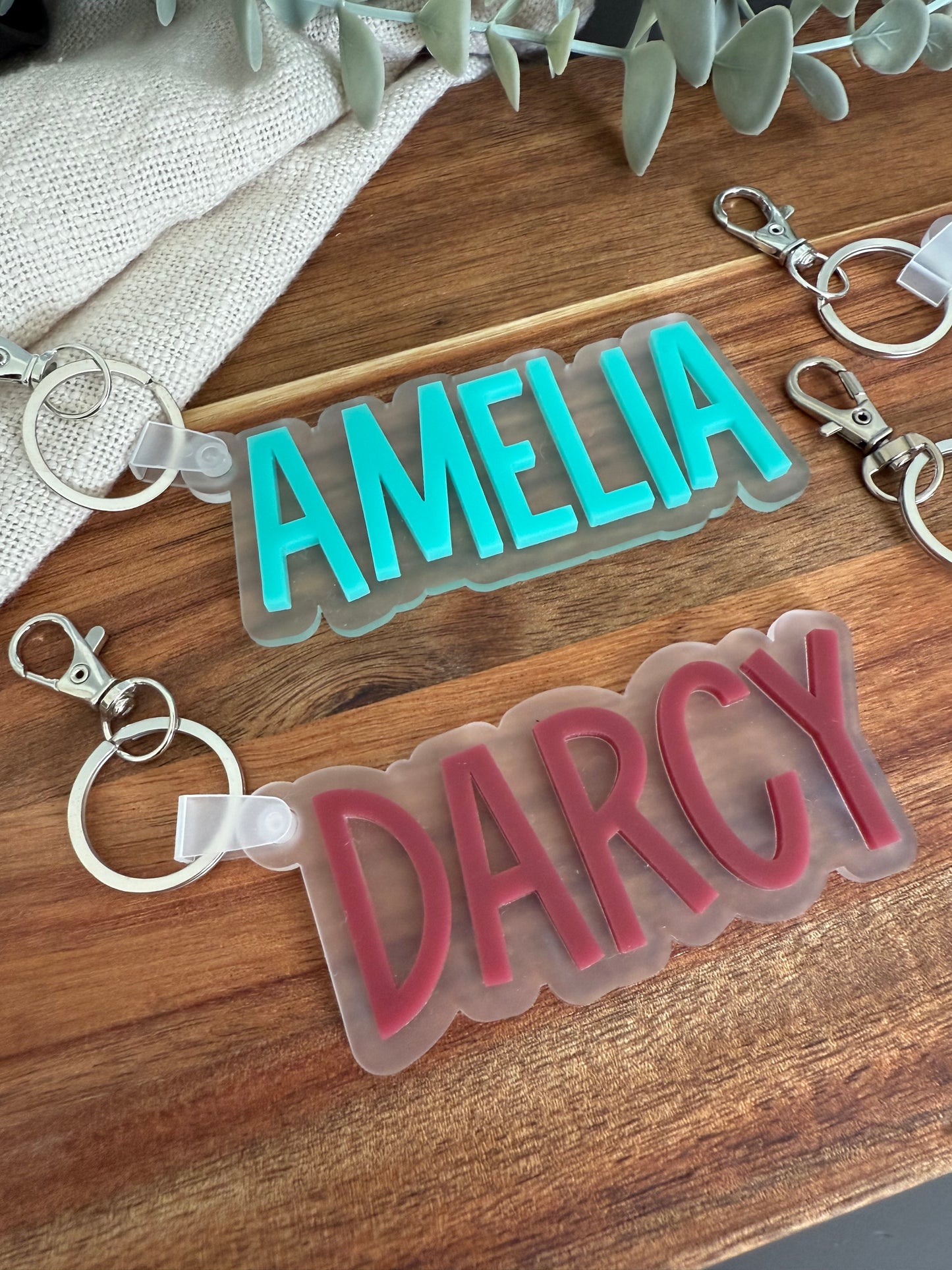 Frosted Block Bag Tag