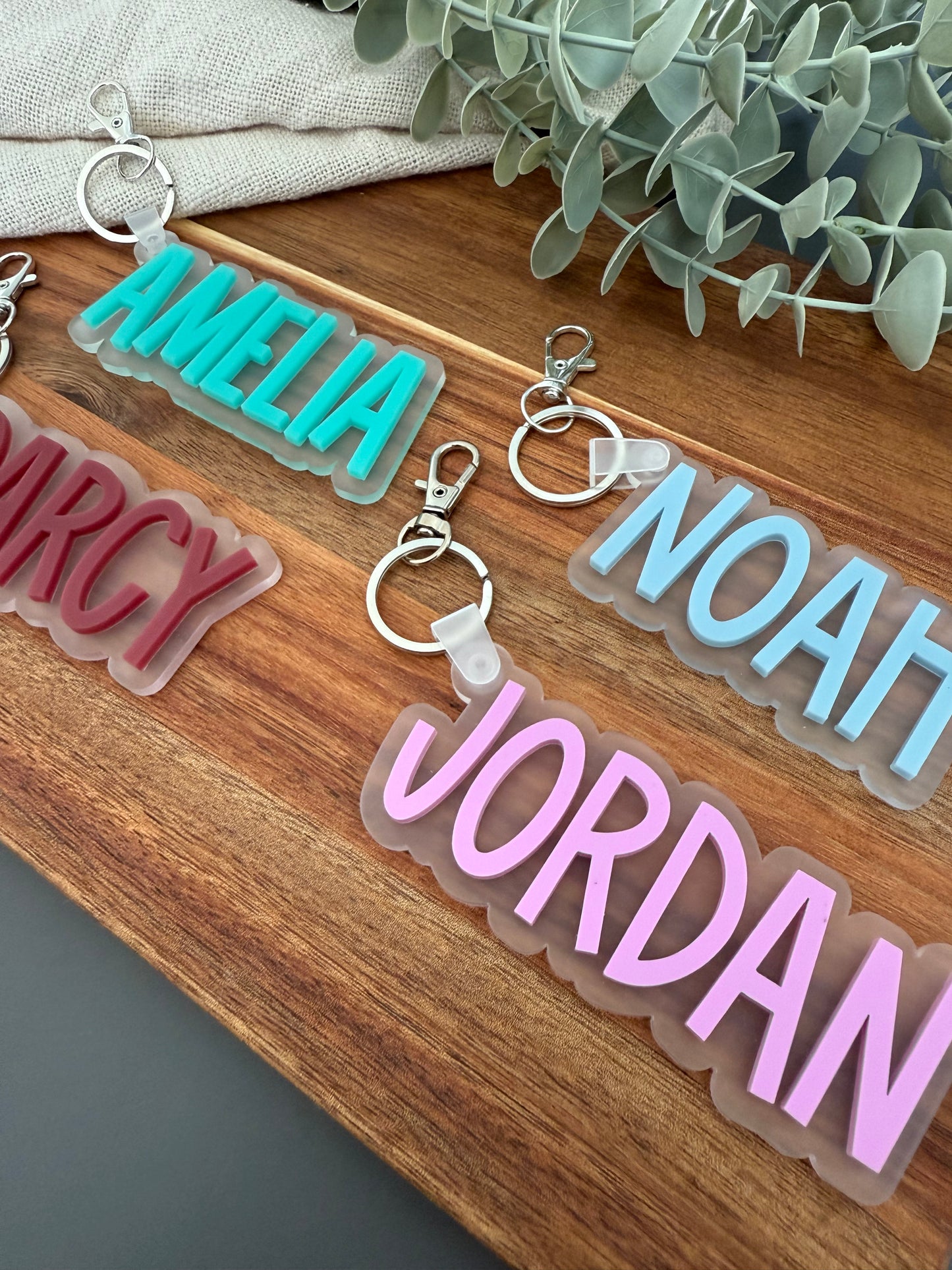 Frosted Block Bag Tag