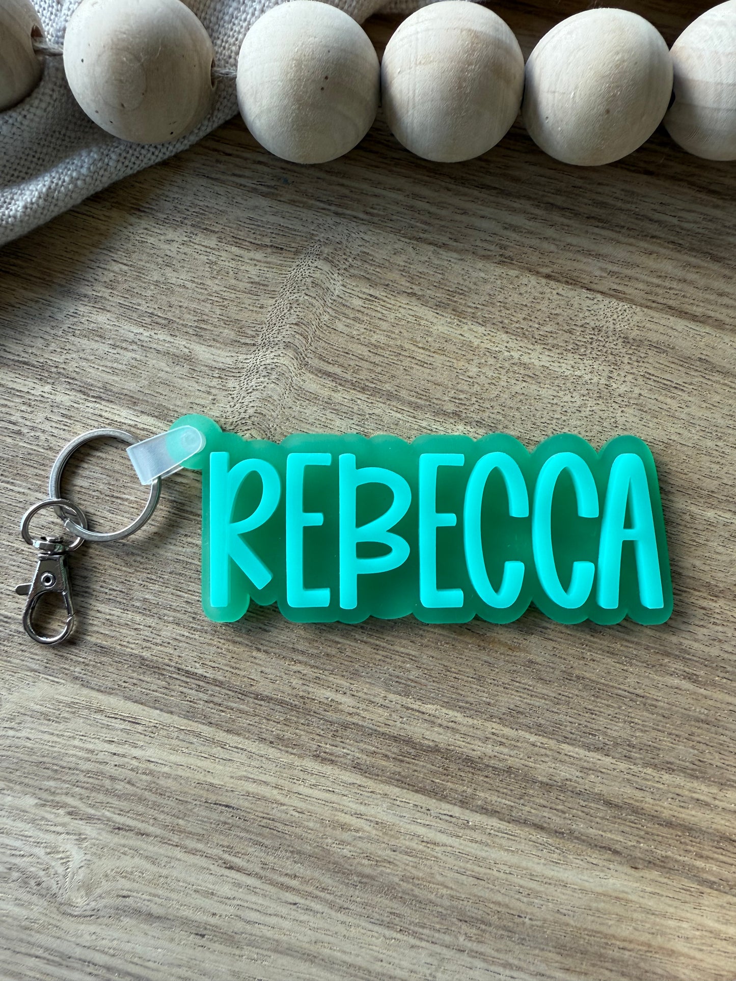 Coloured Frosted Block Bag Tag