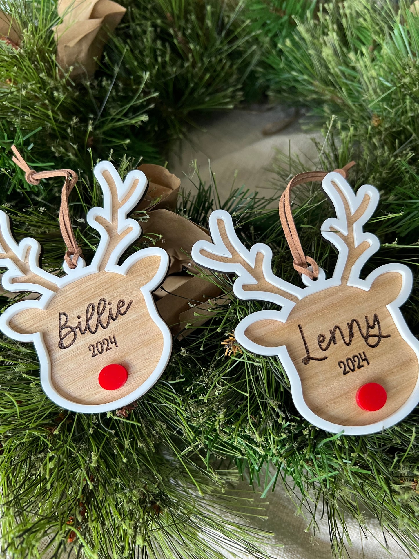 Reindeer Personalised Ornament | Rudolph Christmas