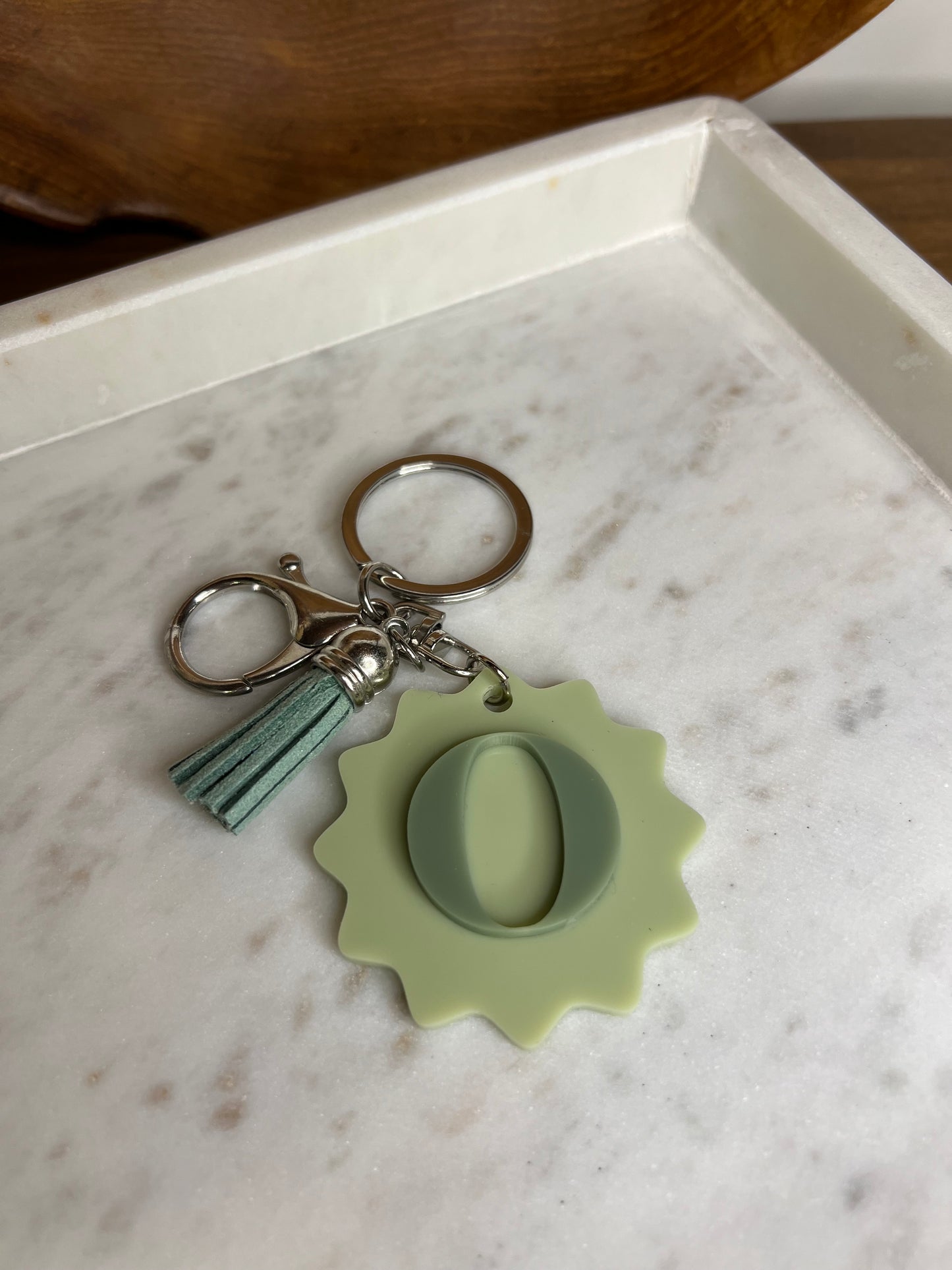 Tassel Scalloped Keychain