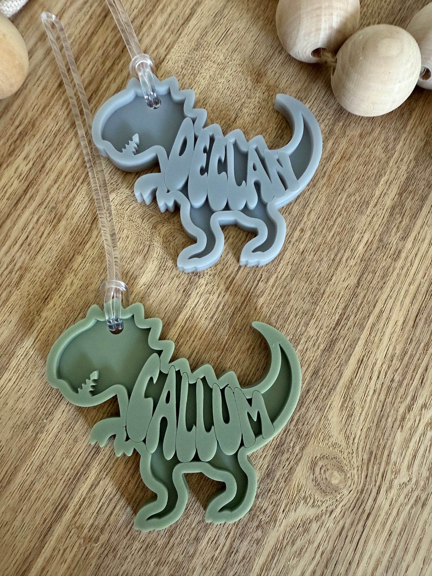 Dinosaur Personalised Bag Tag | Dino Gift Tag