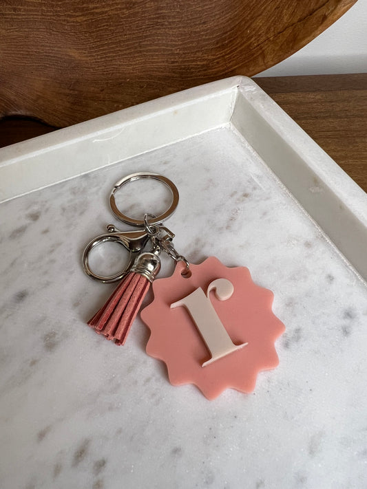 Tassel Scalloped Keychain