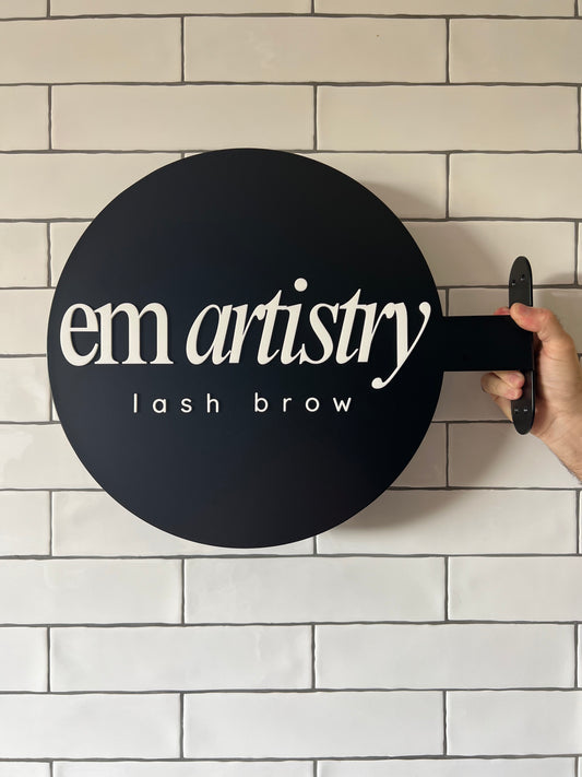 Metal Wall Mounted Sign |Business Signage | Fold Sign