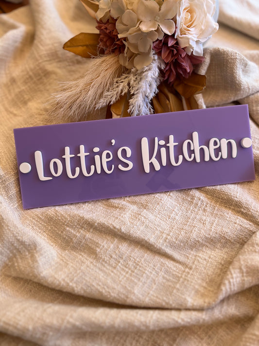 Pool House |Cubby House | Sign | Rectangle