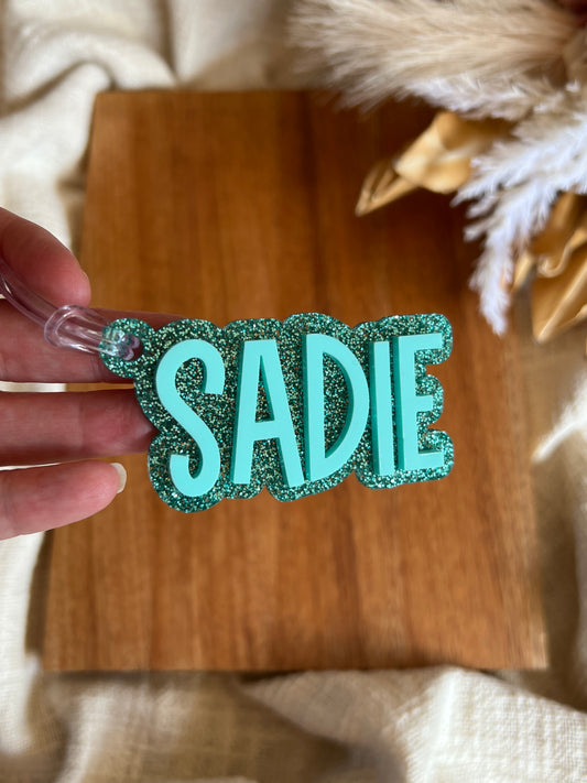 Glitter Bag Tag | Keychain