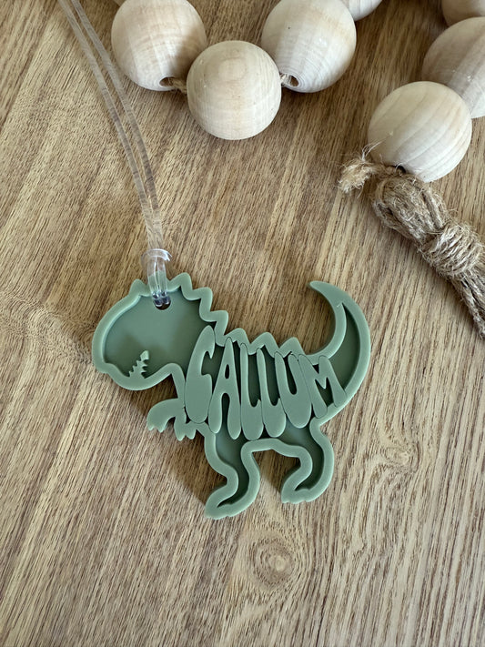 Dinosaur Personalised Bag Tag | Dino Gift Tag