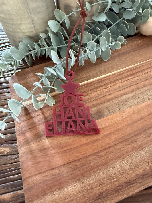 Family Christmas Tree Ornament