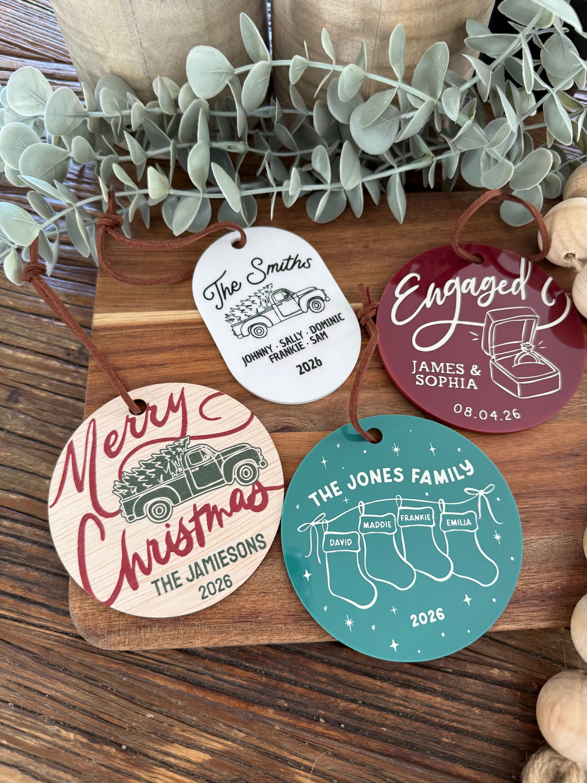 Engaged Announcement Gift Ornament