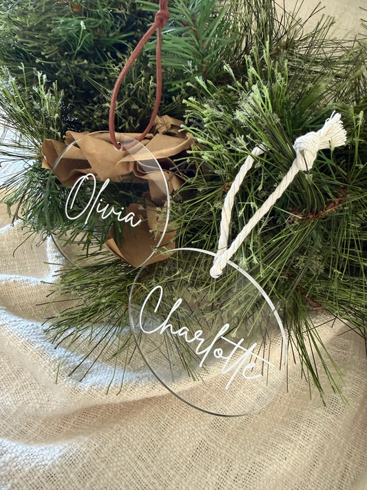 Custom Name Christmas Ornament