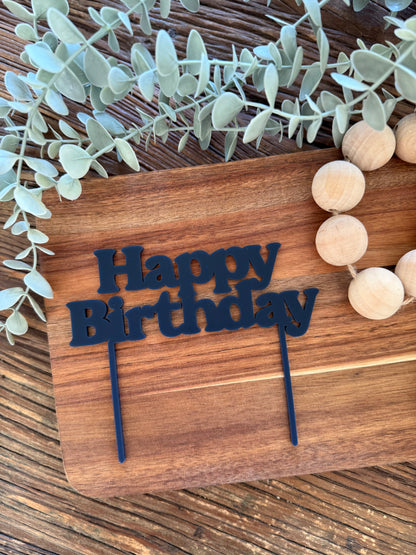 Happy Birthday Cake Topper