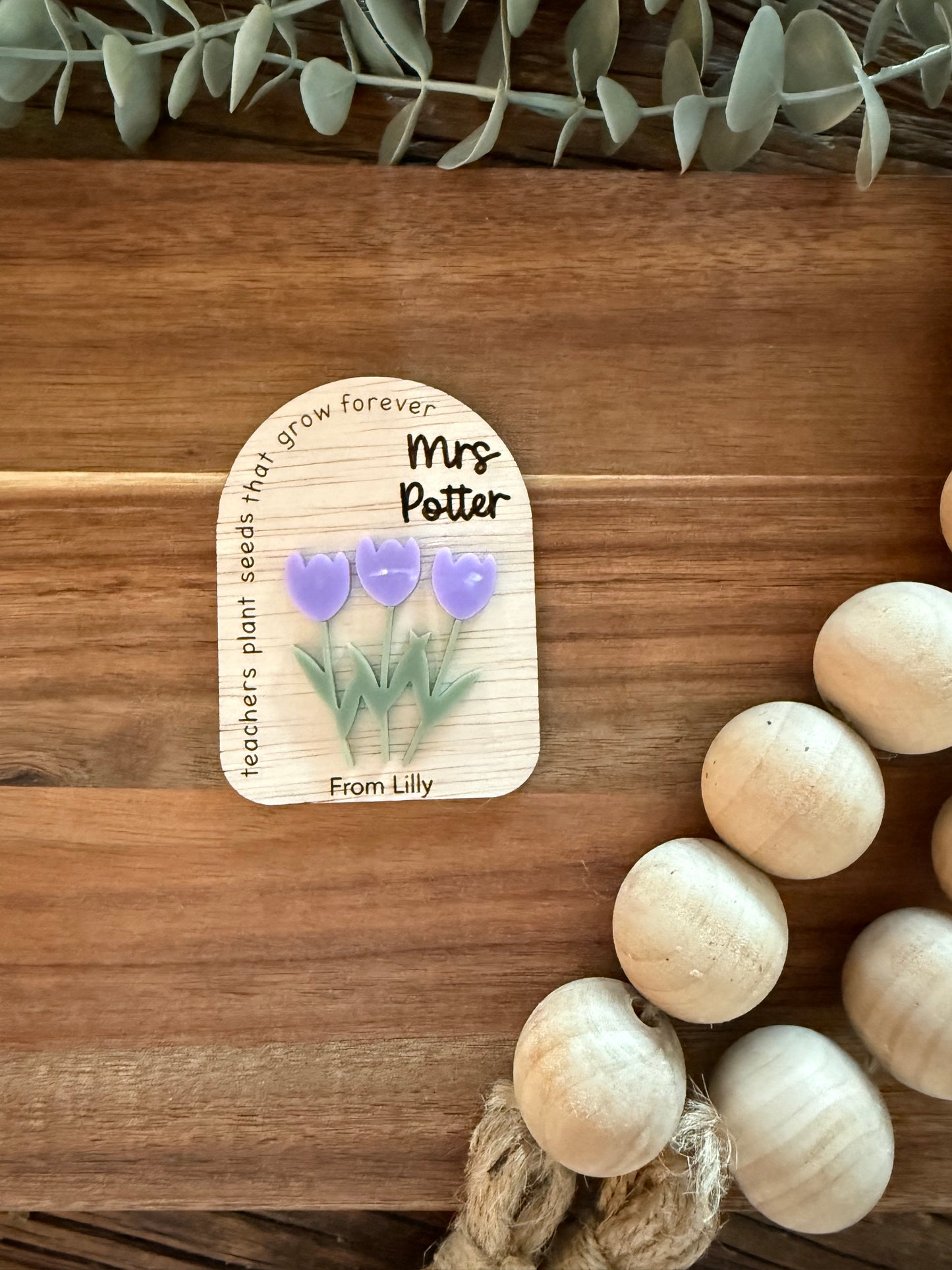 Teacher Gift Magnet - Thank You End of Year Educator Present