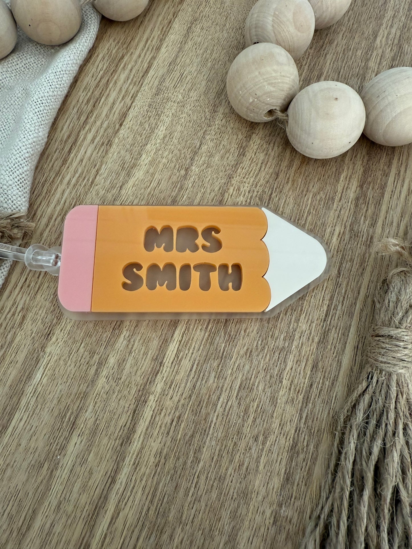 Pencil Keychain | Bag Tag