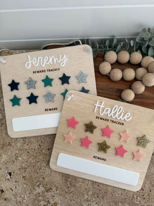 Kids Reward Chart — Custom Name Behaviour and Chore Chart