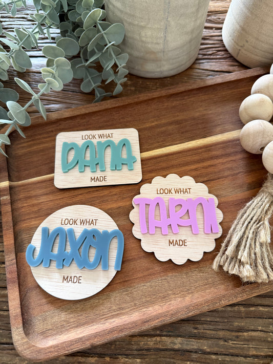 Look What I Made Personalised Magnet | Fridge Magnet