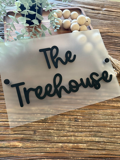 Decorative House Address Sign - A4 size