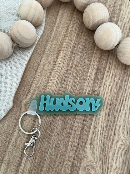 Kids Icon Name Tag | Keyring | Personalised Keychain