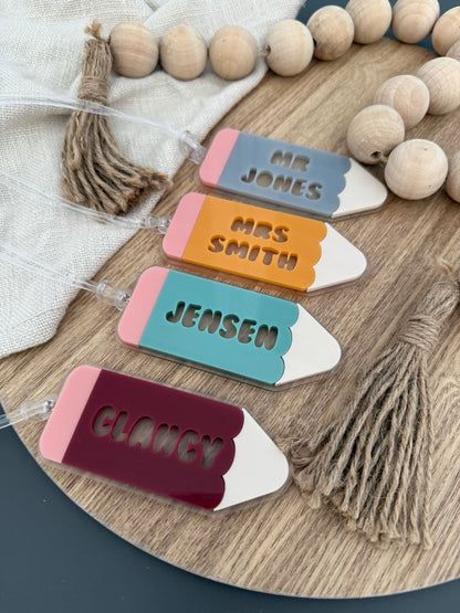 Pencil Keychain | Bag Tag