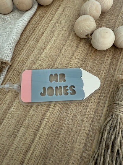 Pencil Keychain | Bag Tag