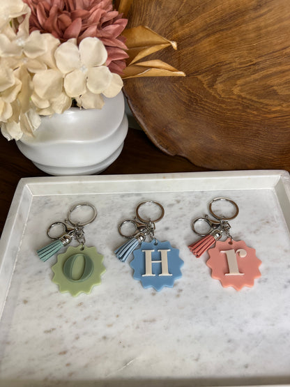 Tassel Scalloped Keychain