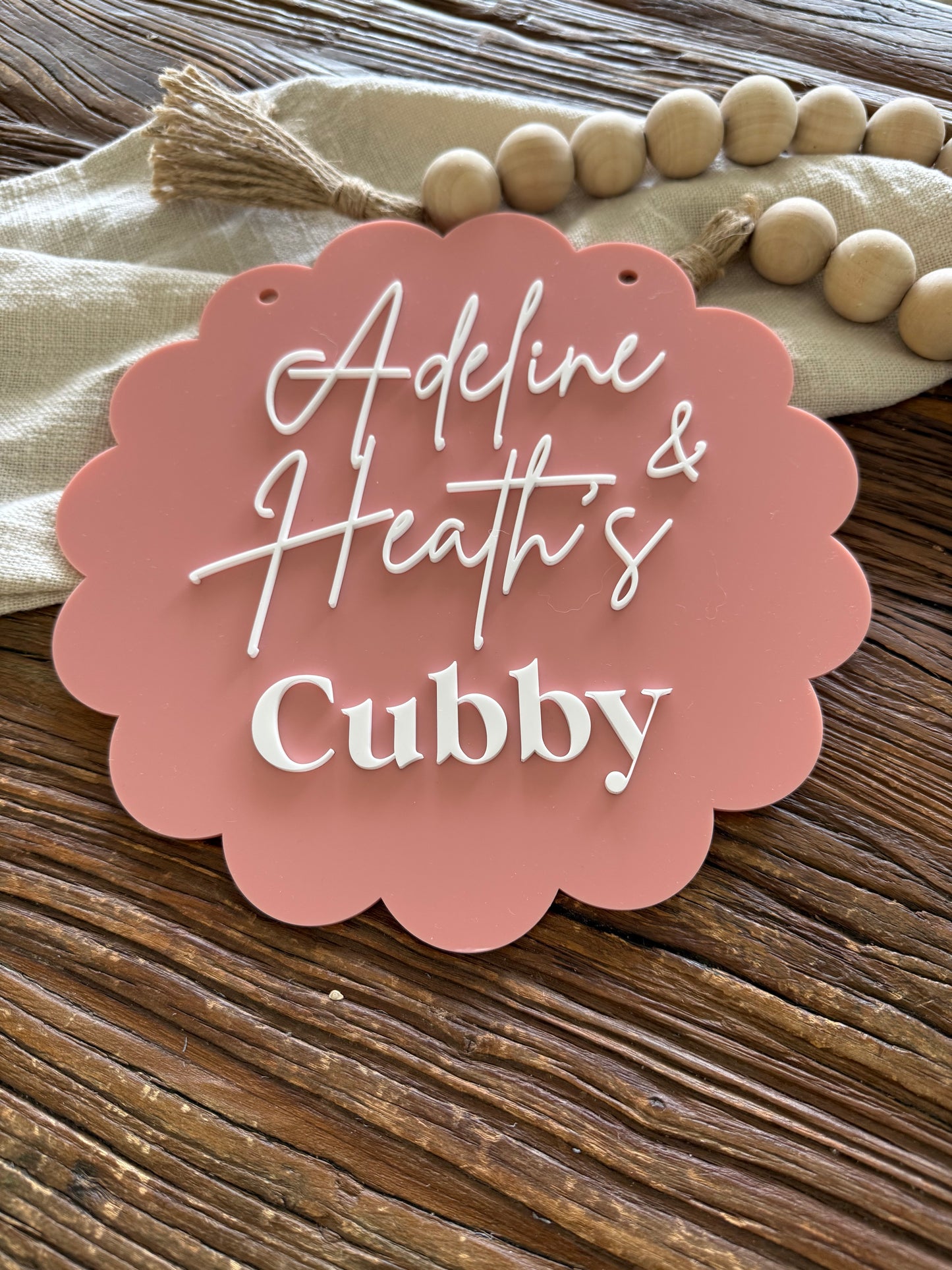 Scallop Kids Cubby House Sign - Kids Playroom