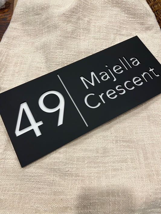 House Number Signage - Toronto Style